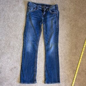 Silver Jeans Women's Blue Straight Leg Jeans